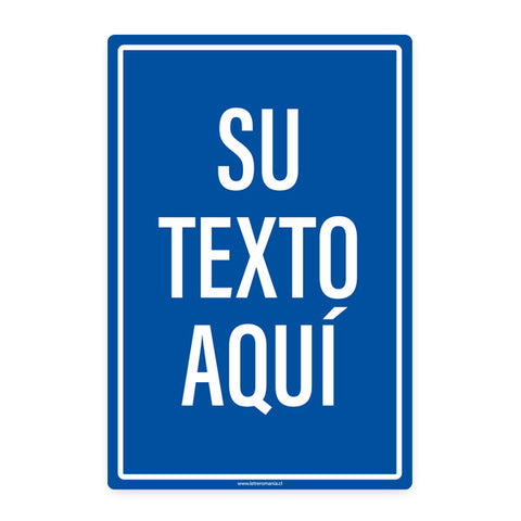 Vertical Blue Sign