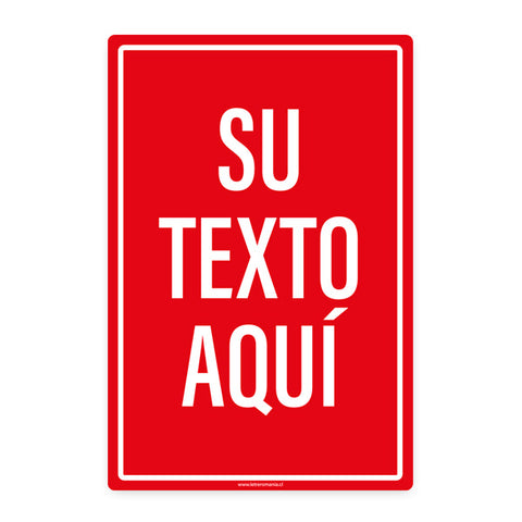 Vertical Red Sign